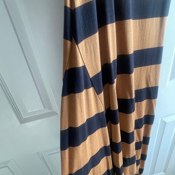 United By Blue Striped Maxi Dress in Black and Brown - Picture 7 of 8
